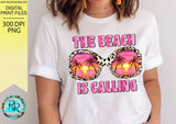 The Beach is Calling Png, Summer sublimation designs, Beach sunglasses, T-shirt designs