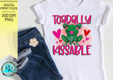 Toadally kissable png, Valentine's sublimation designs downloads, Kids Valentine PNG, printable design