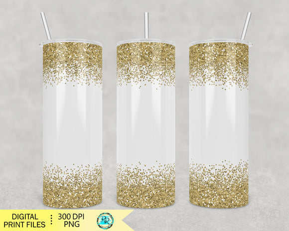 Sage Metal Glitter Tumbler PNG