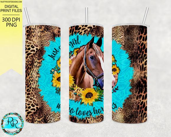 horse tumbler sublimation design template