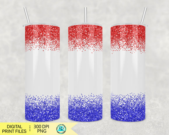 4th of July tumbler wrap, 20 oz skinny tumbler Png, red, white blue tumbler, tumbler sublimation designs