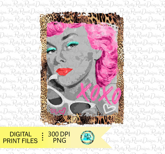 Retro woman sublimation design